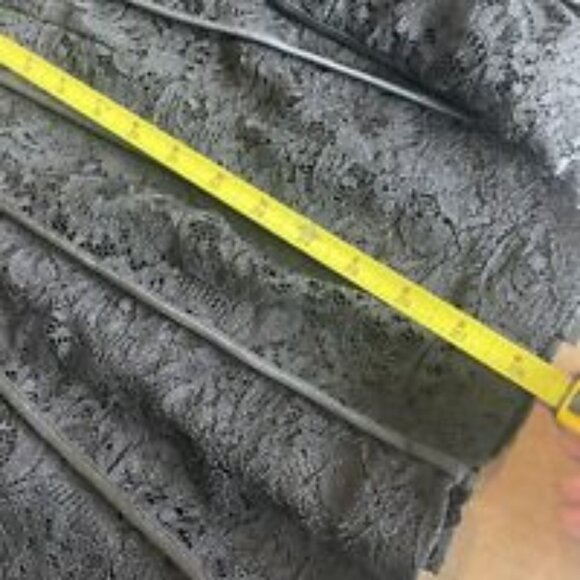 NWT Ann Taylor Black Lace Overlay Corset Look A-Line Dress Women's size 10 - Picture 15 of 16